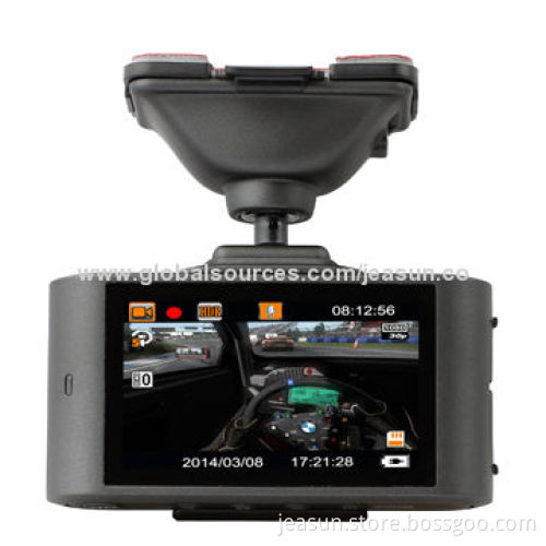 GPS 1,080P HD Car Black Box, Equip with G-sensor, Larger LCD Screen